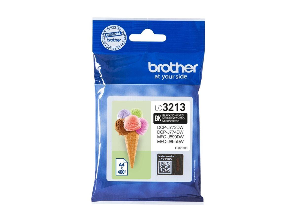 Blækpatron Brother LC3213BK sort - op til 400 sider