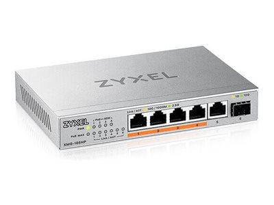 Zyxel XMG-105HP uadministreret netværksswitch 5x 2,5G + 1x 10G SFP+ 70 W PoE++