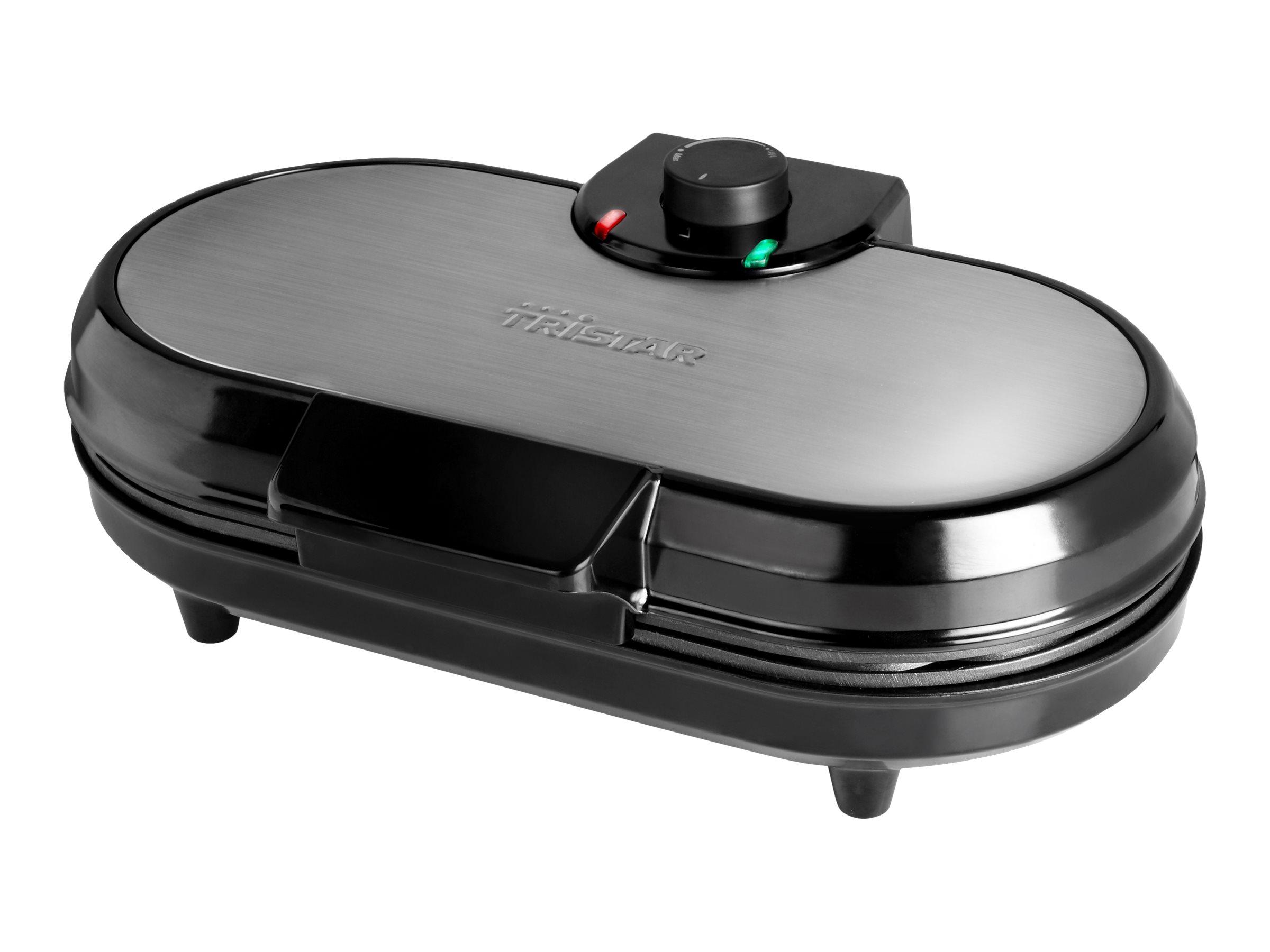 Tristar WF-2120 vaffeljern 1.200 W i rustfrit stål til 2 hjerteformede vafler