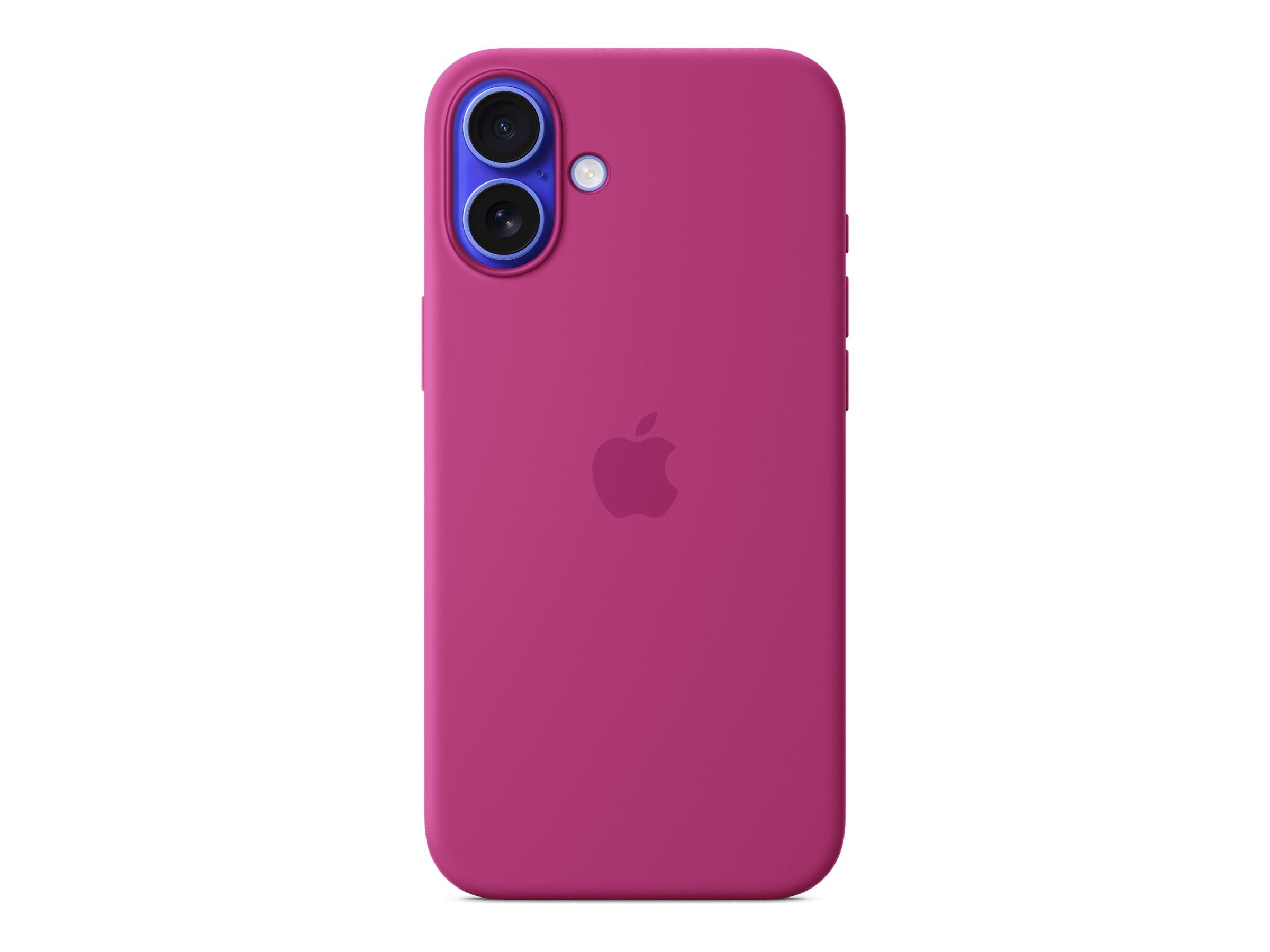 Apple - Beskyttelsescover til mobiltelefon - MagSafe-kompatibilitet - silicone - Fuchsia - for iPhone 16 Plus