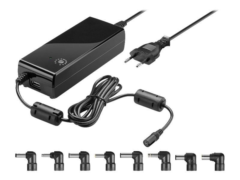 Universal strømforsyning Goobay NTS 81 W med USB, 6 A, 81 W, sort