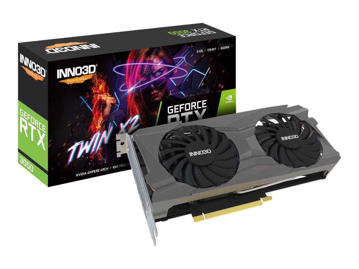 Grafikkort Inno3D GeForce RTX 3050 Twin X2 8 GB