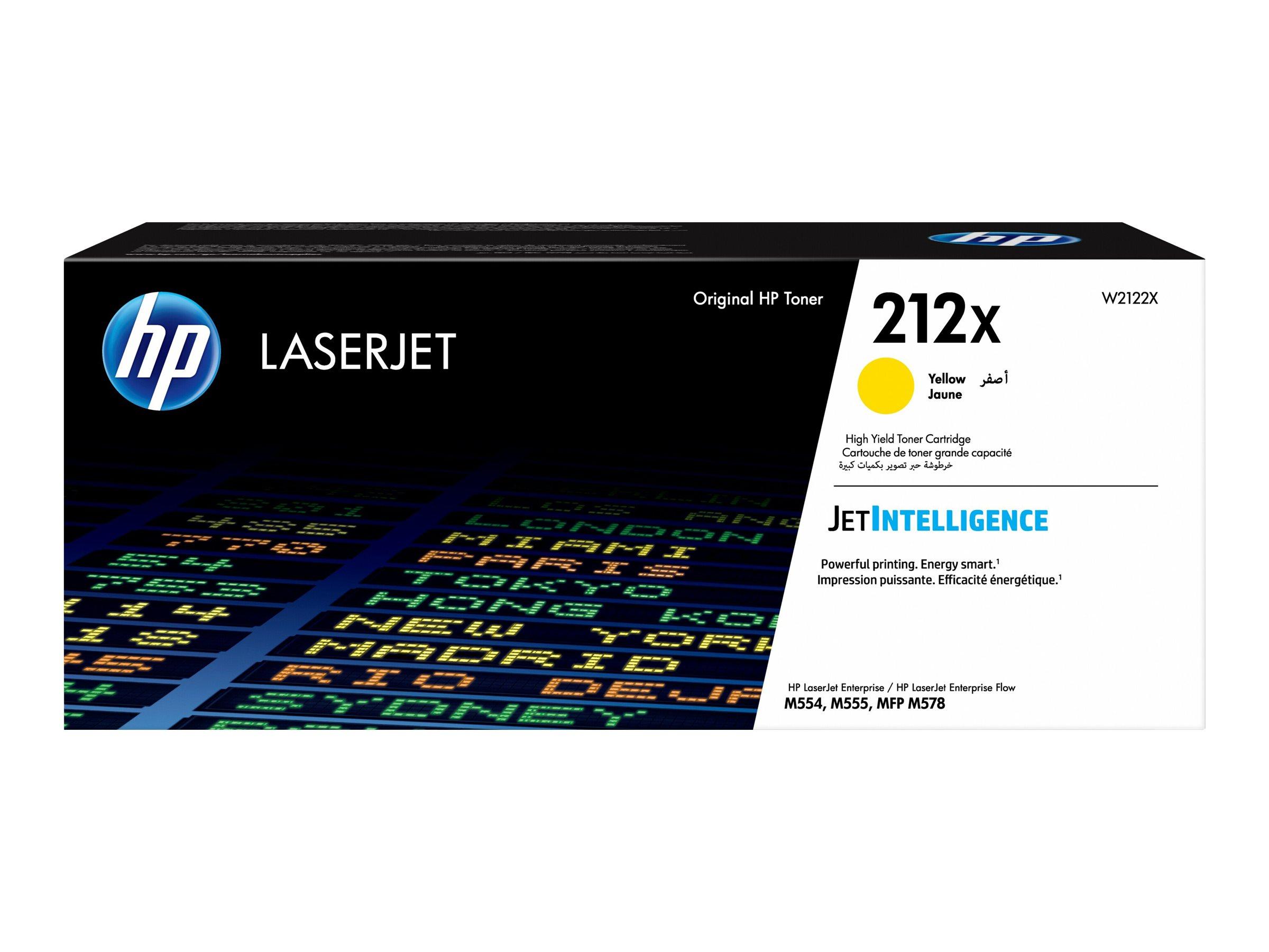 HP 212X gul original højtydende LaserJet tonerpatron til Color LaserJet Enterprise - 10.000 sider