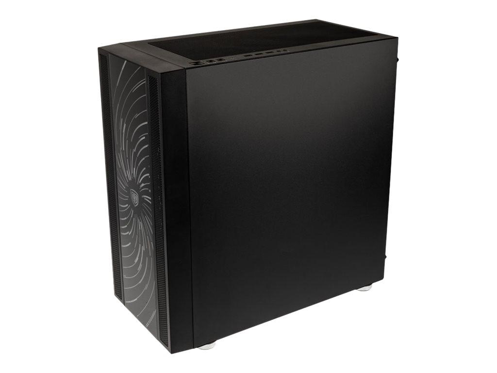 PC kabinet E-ATX - Cooltek Kolink Unity Adapt, sort med glas