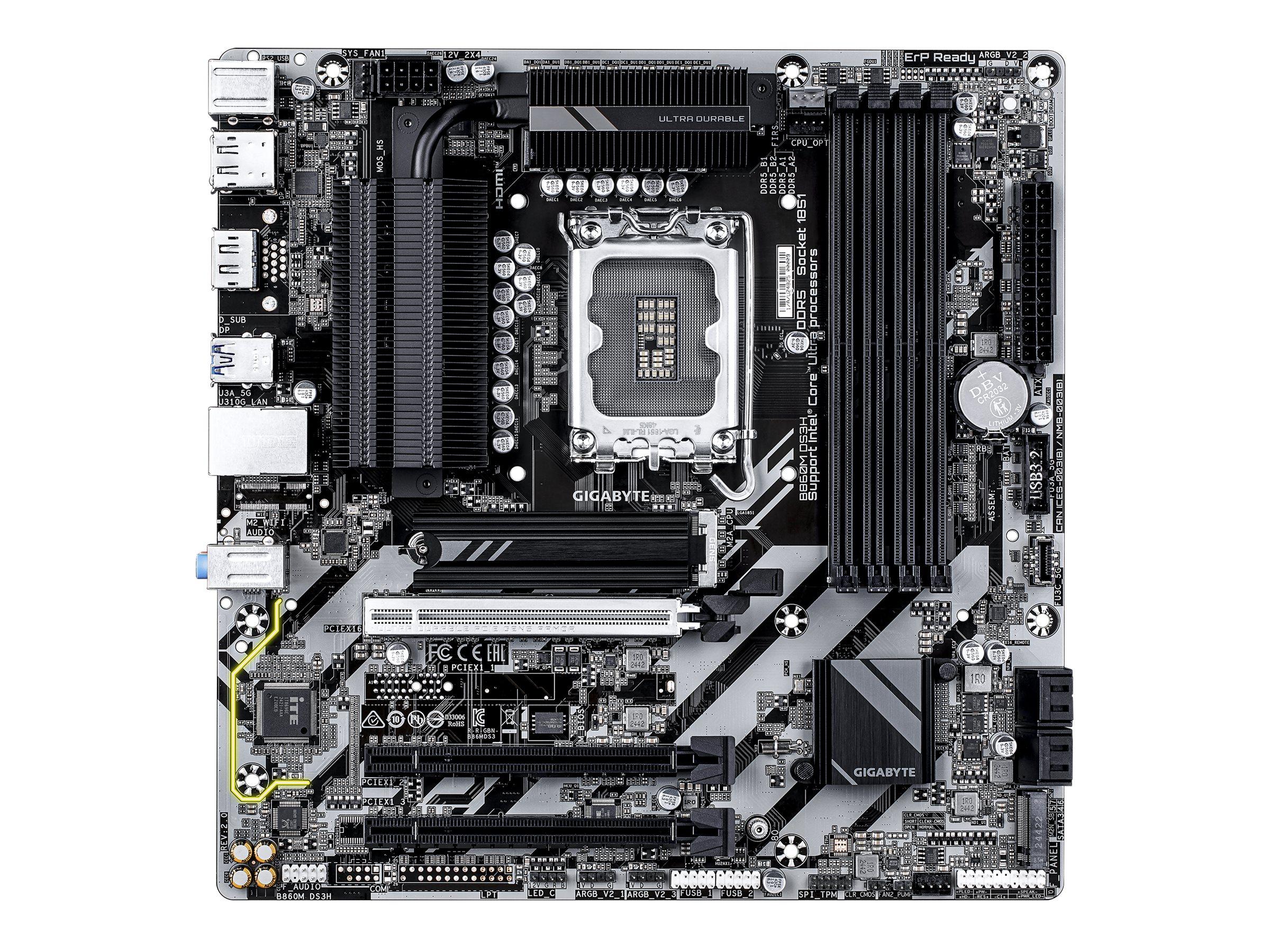 Bundkort Gigabyte B860M DS3H micro ATX LGA1851