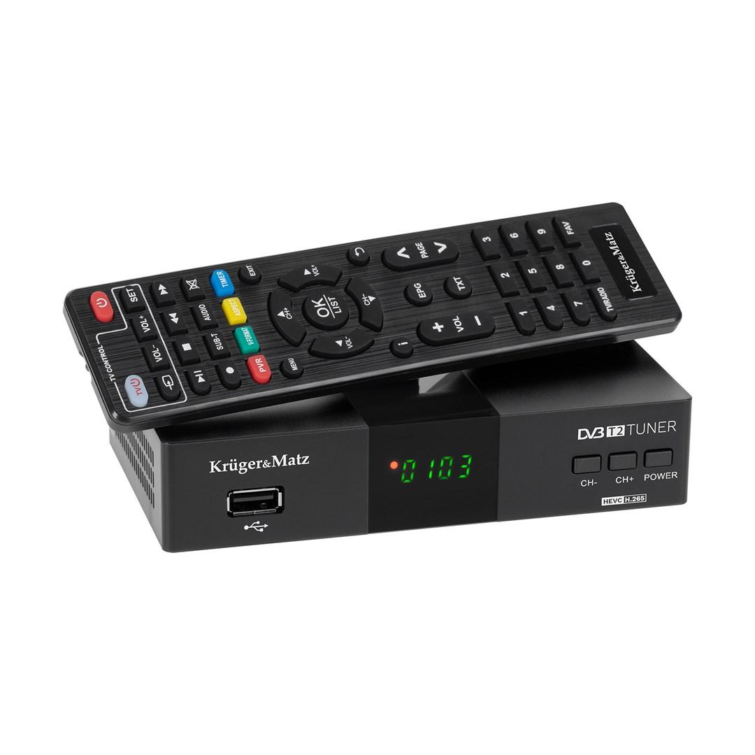 Kruger&Matz KM0550D DVB-T2 tuner og digitalmodtager