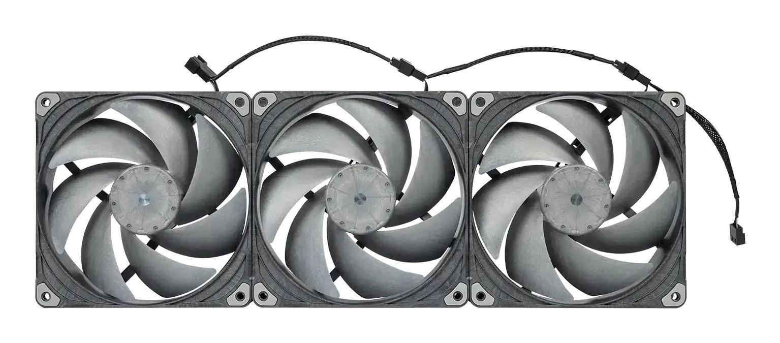 Phanteks T30 PWM 140 mm ventilator 3-pak - sort