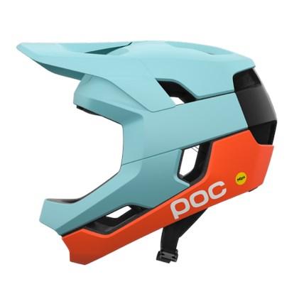 POC full-face cykelhjelm 59/62 - blå og orange billede