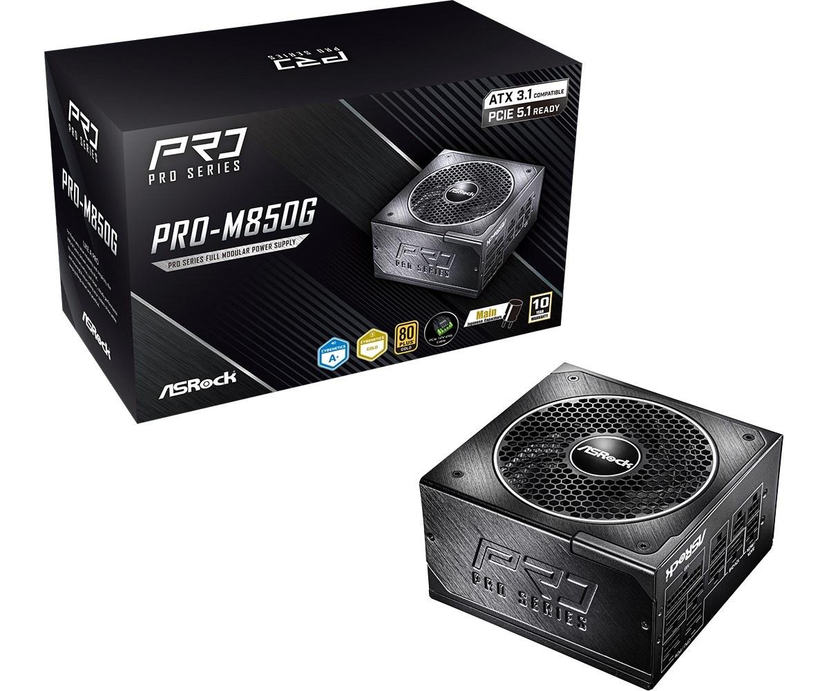 ASRock PRO-M850G 850 W 80 PLUS Gold strømforsyning
