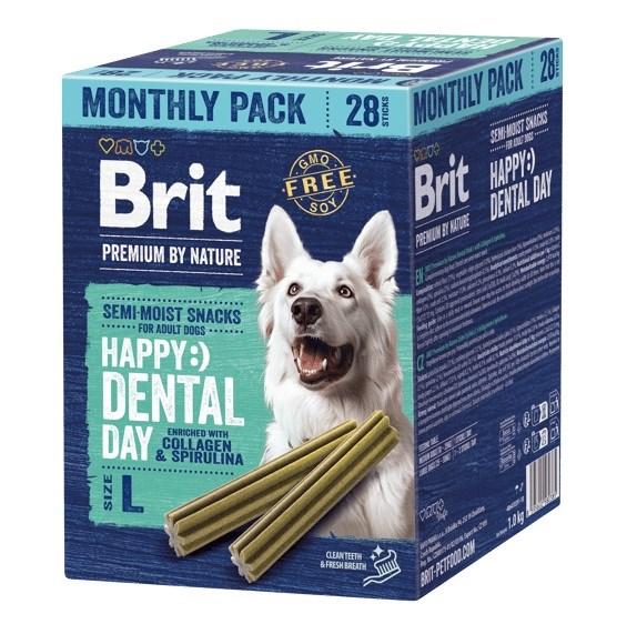 Brit Premium by Nature Happy Dental Day L hundegodbidder 28 stk billede