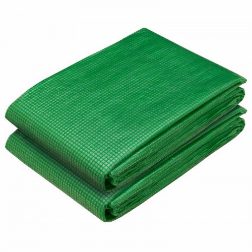 Presenning med øjer 2 stk. grøn 3 x 5 m 260 g/m² PE
