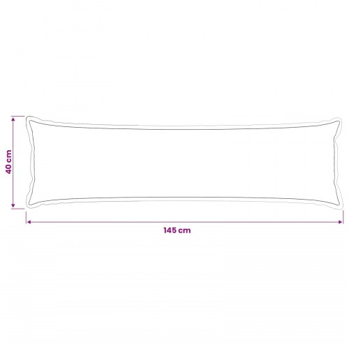 Pudebetræk HOUTEN mørkegrå 40 x 145 cm