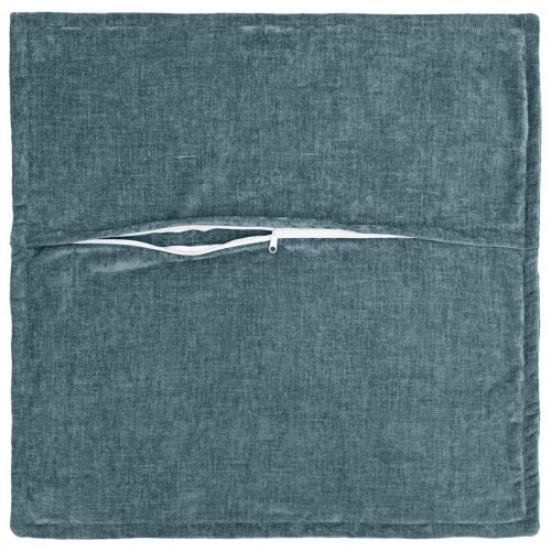 Pudebetræk HOUTEN blå 40 x 40 cm i chenille stof, 12 stk.
