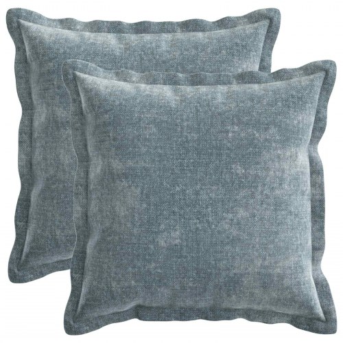 Pudebetræk 2 stk. HOUTEN lyseblå 35 x 35 cm i chenille stof