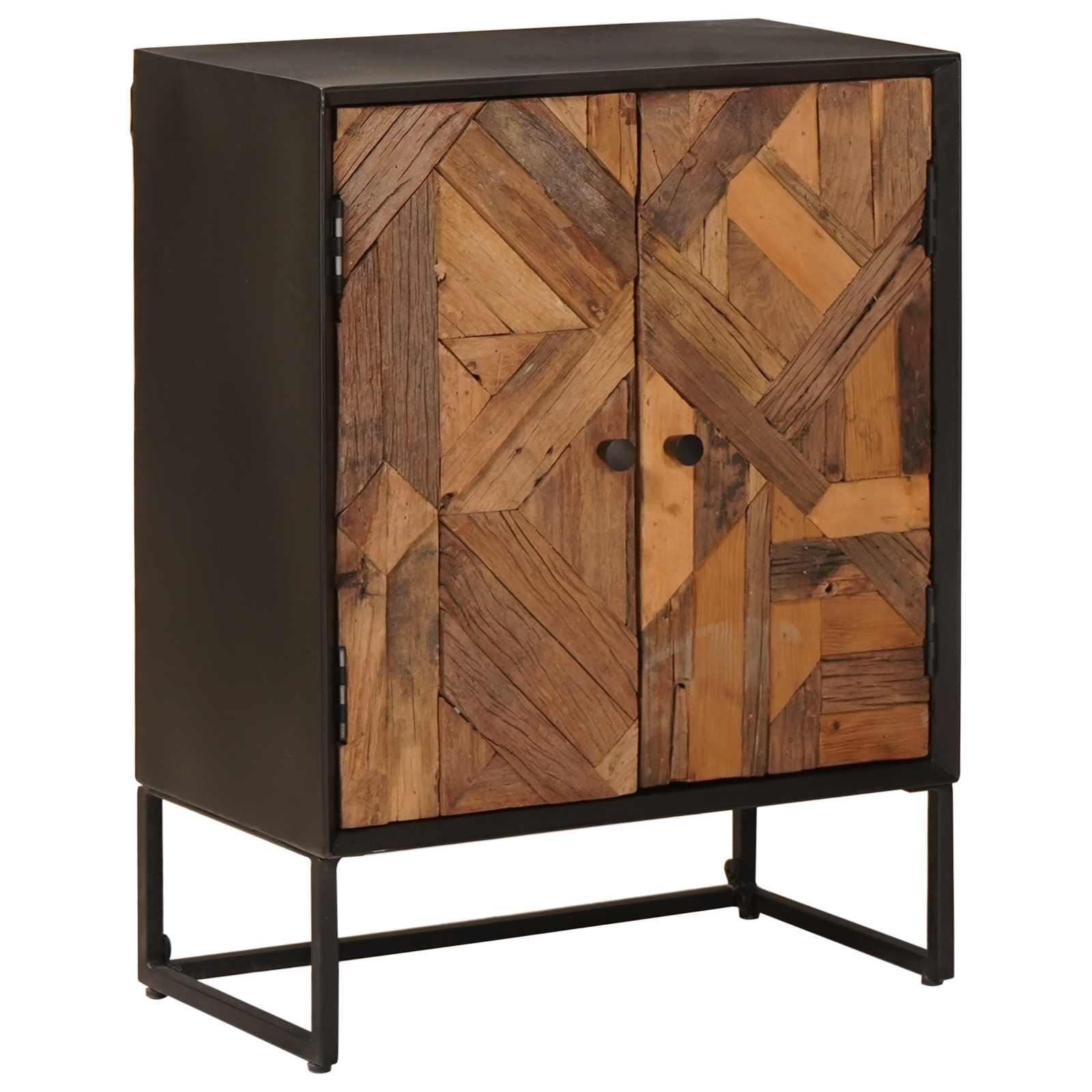 Sidebord med 2 døre 53 x 30 x 70 cm i genbrugstræ
