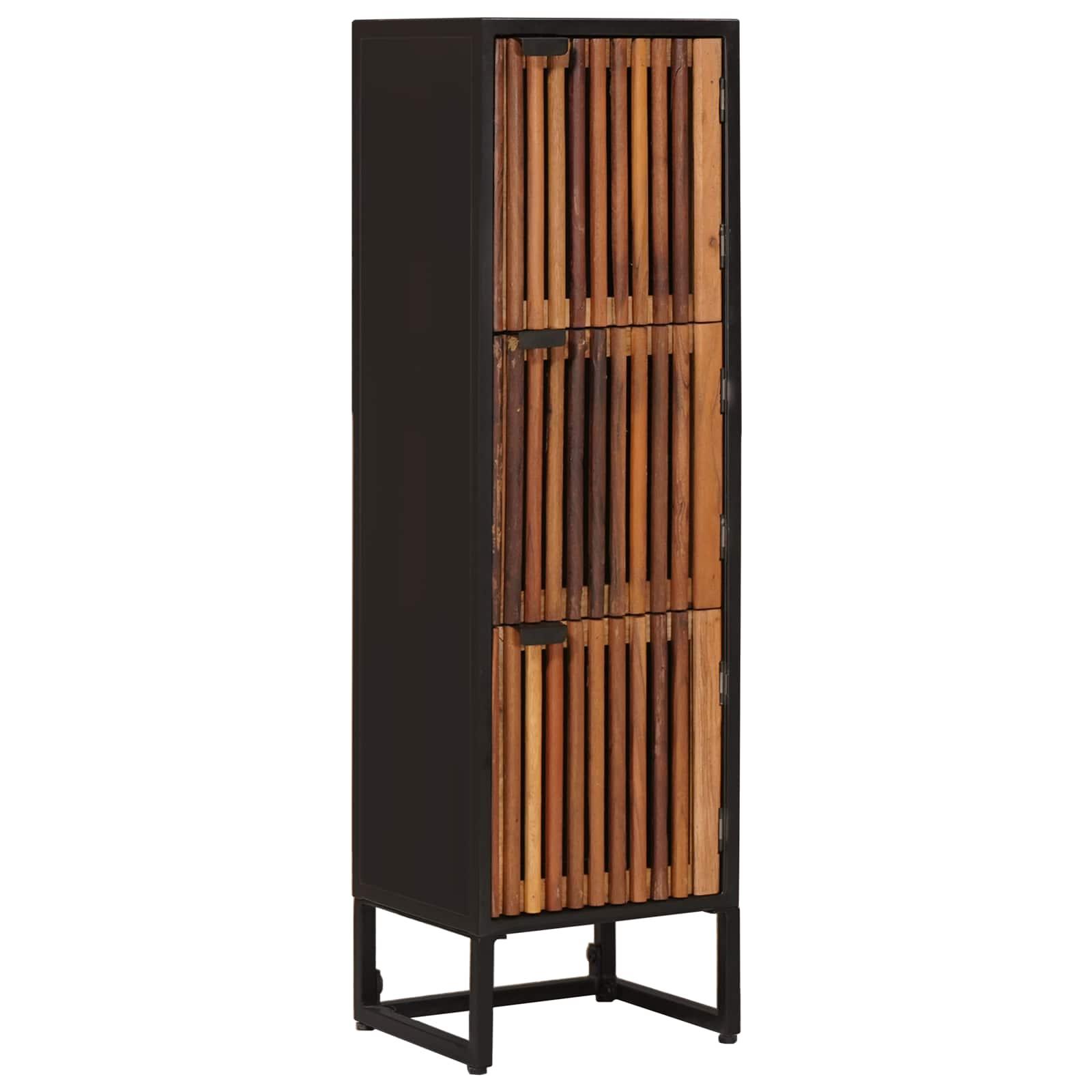 Highboard 35 x 30 x 120 cm i massivt mangotræ og ingeniørtræ