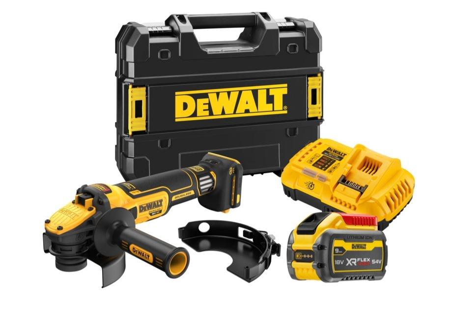 DeWALT DCG409VSX1T vinkelsliber 125 mm 18 V med 1 x 9,0 Ah og TSTAK