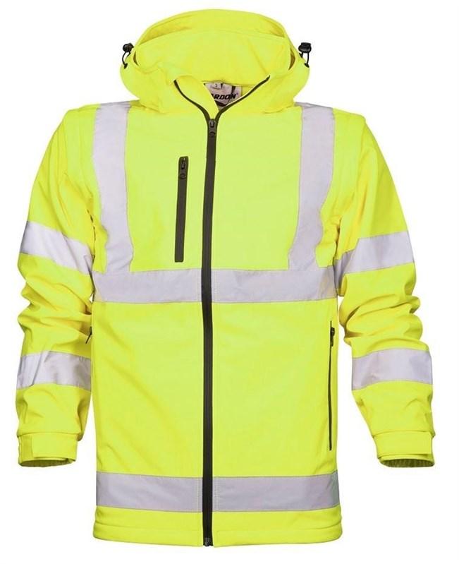 Softshelljakke REF501 hi-vis gul XL