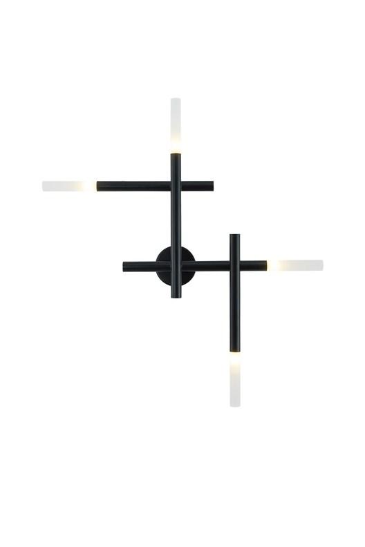 Sort loftlampe i moderne design 58 x 53 x 8 cm