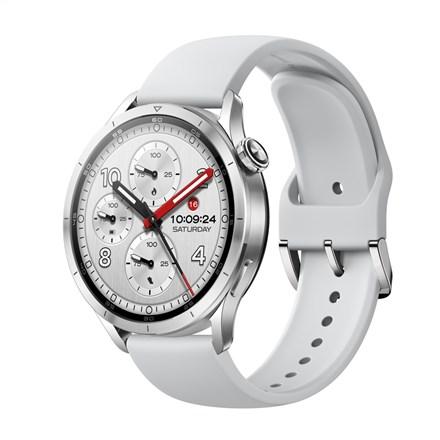 Xiaomi Watch S5 - 46 mm - 316L rustfrit stål - smart ur - fluororubber - håndledsstørrelse: 140-210 mm - display 1.48 - Bluetooth, NFC, Wi-Fi - 46 g - sølv