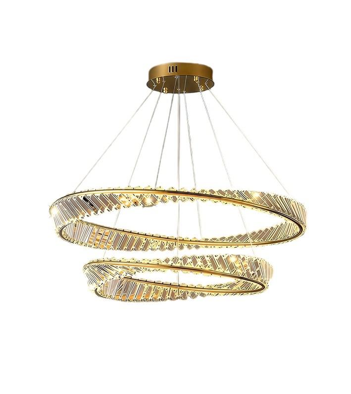 LED loftlampe pendel 60 W 4.200 lm - guldfarvet