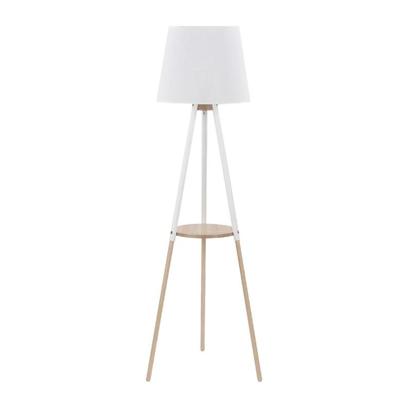 Gulvlampe Vaio 698 med hylde, E27 60 W