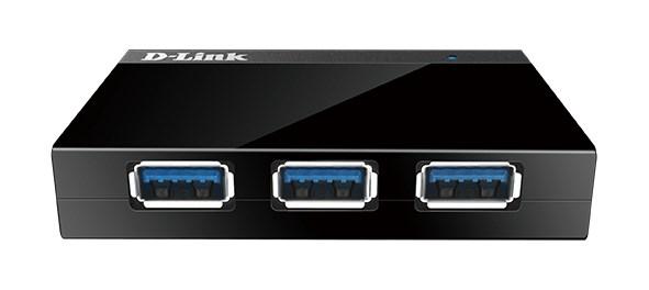 D-Link DUB-1340 sort USB-hub med 4 porte billede