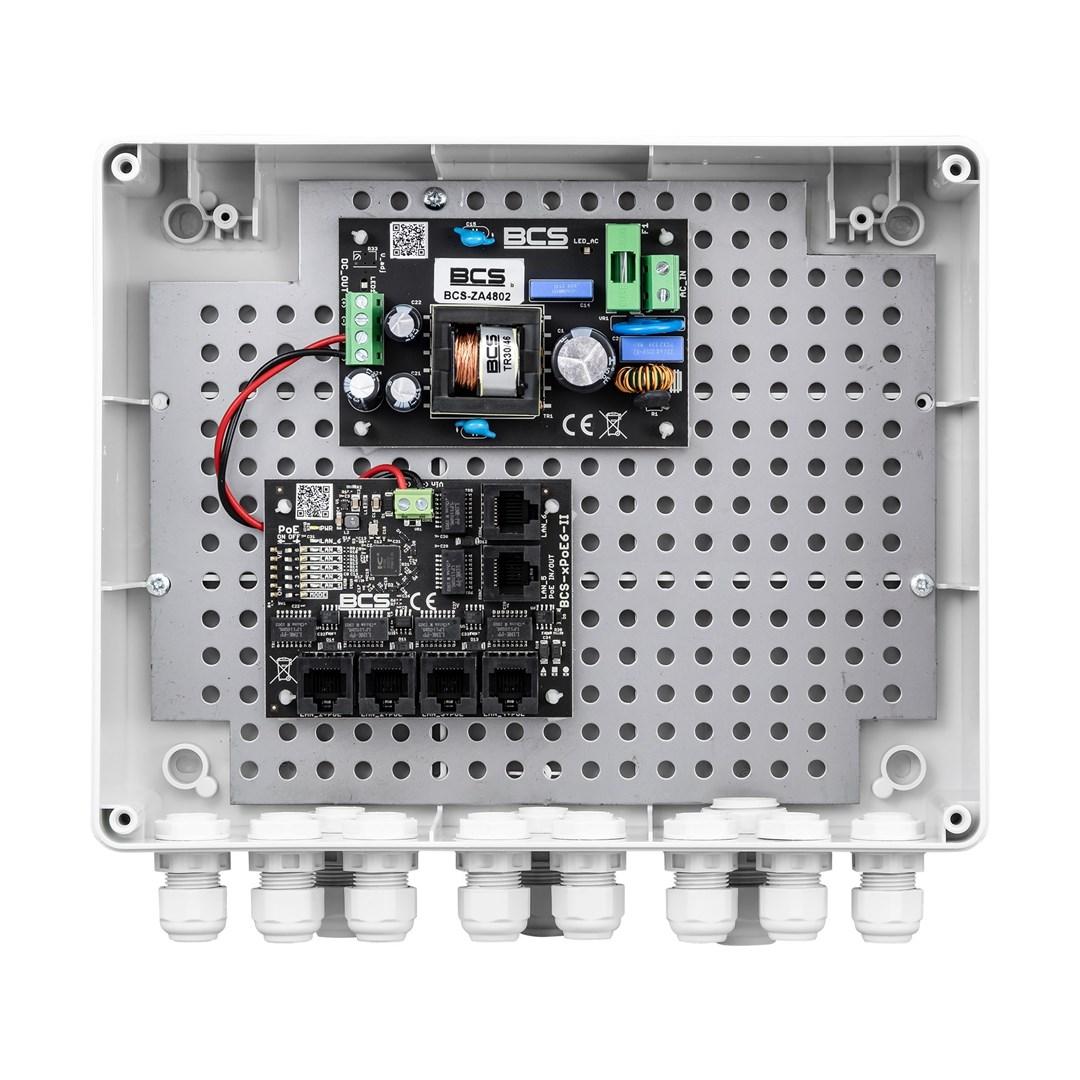 BCS BCS-IP4/Z/E-S netværksswitch i kabinet