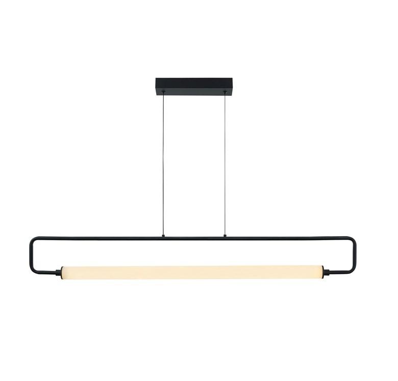 Pendellampe LED 30 W 1.800 lm sort loftlampe billede
