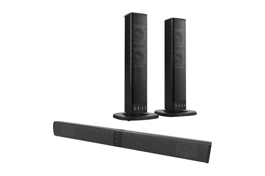 Xoro HSB 55 sort soundbar 2.1 kanaler 20 W