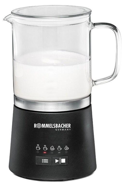Rommelsbacher MS 625 automatisk mælkeskummer og mælkvarmer 500 ml - sort/rustfrit stål