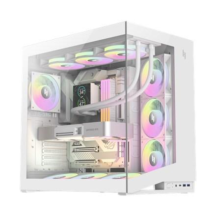 Gamemax NEX C56 WH ATX PC-kabinet - hvid