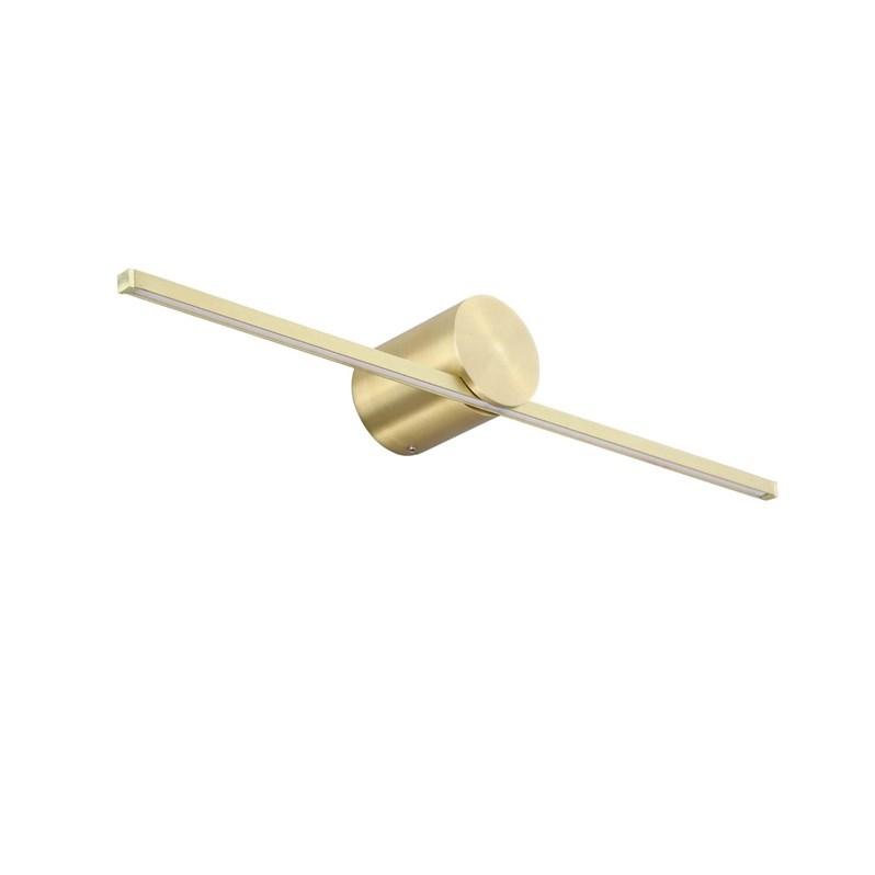 Moderne slim LED væglampe M IP44 guld billede