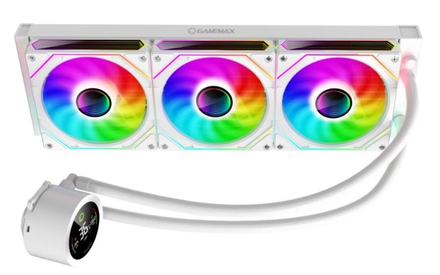 GameMax ICEBURG 360 DIGITAL WH hvid AIO vandkøler til processor