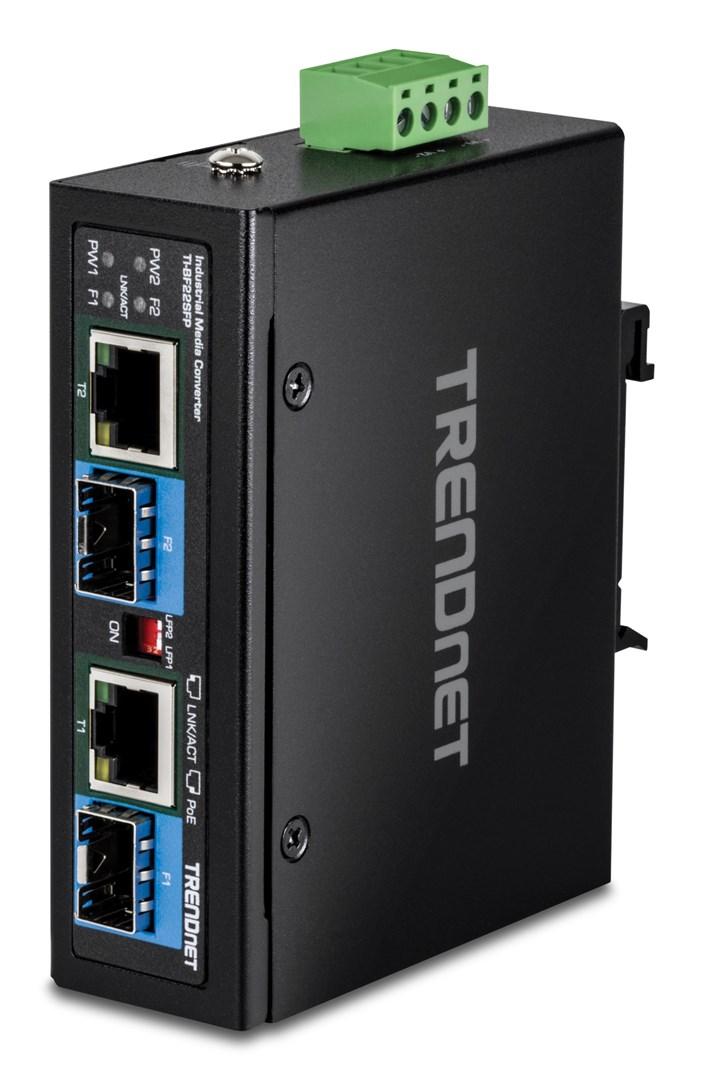 TRENDnet TI-BF22SFP netværksmediekonverter Gigabit sort