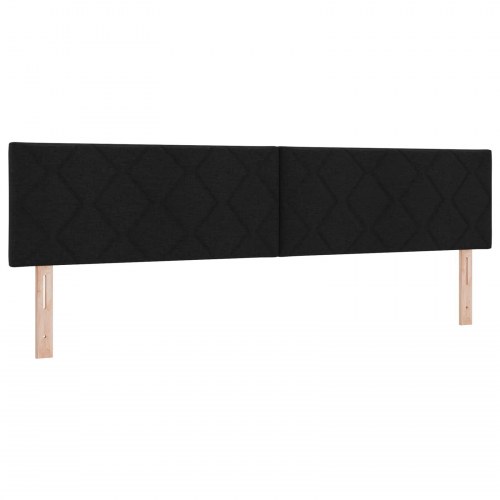 Seng med opbevaring og madras 200 x 200 cm sort fløjl