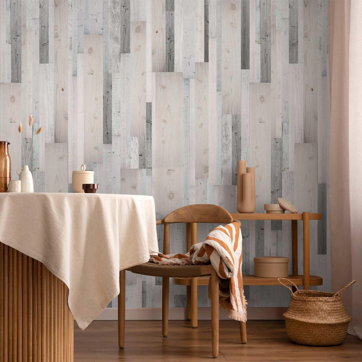Tapet Wooden Cover med trælook - 50 x 1000 cm - Vandtæt