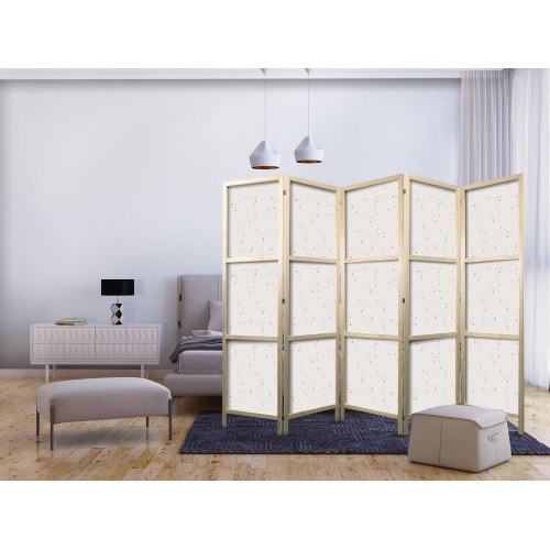 Japansk skærmvæg 5 paneler - Stjernekort i varme nuancer 225 × 172 cm