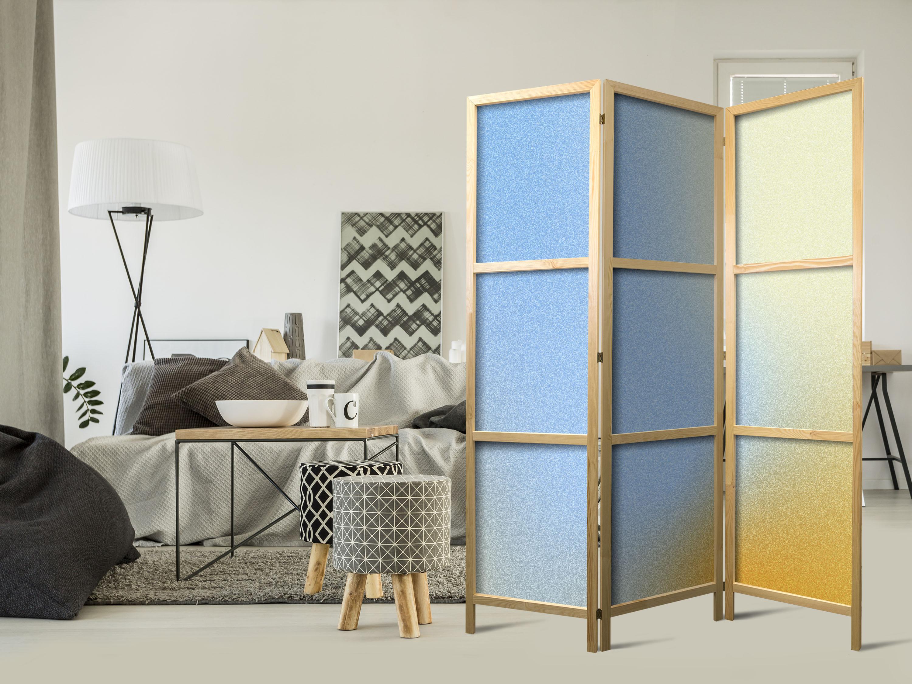 Japansk skærmvæg rumdeler Energetisk gradient 135 x 172 cm billede