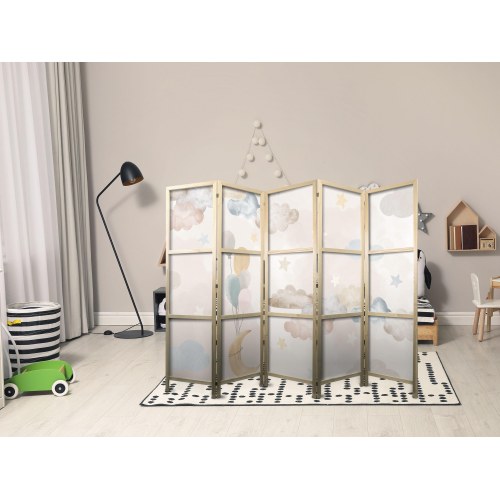 Japansk skærmvæg til børn Fairy-Tale Moon 225 x 172 cm