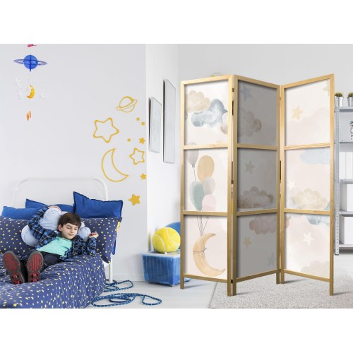 Japansk skærmvæg til børn Fairy-Tale Moon 135 x 172 cm