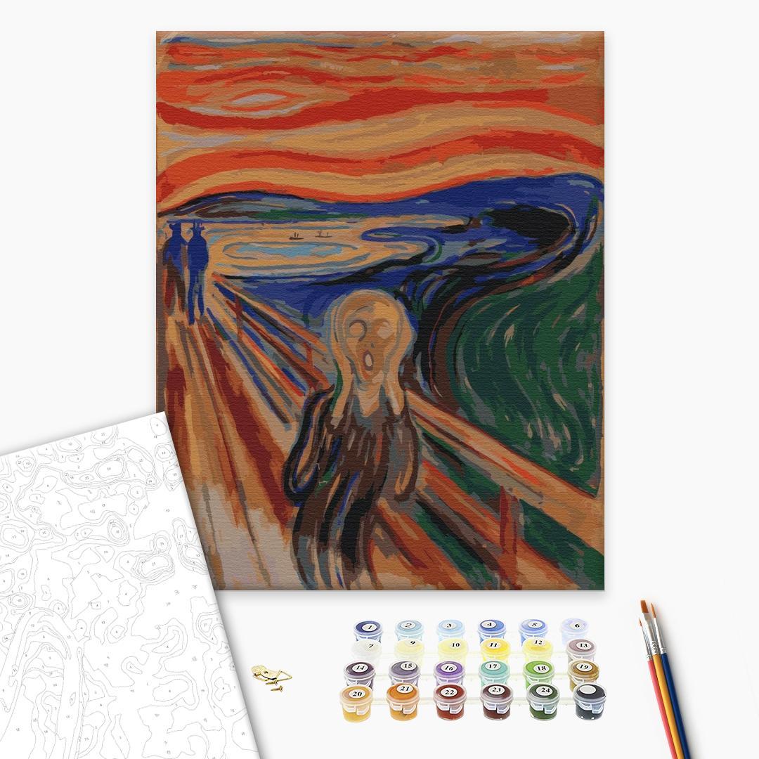Mal efter tal billede Edvard Munch Skriget 40 x 50 cm billede