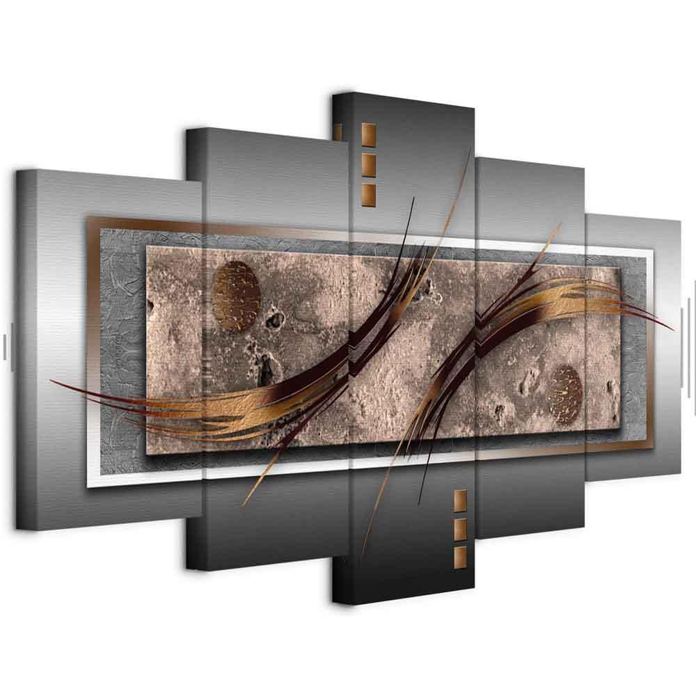 Lærredsbillede Moderne chic - abstrakt vægdekoration - 200 x 100 cm - Akustisk billede
