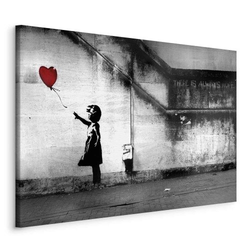 Banksy Håb billede på lærred