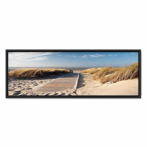 Landskabsbillede på lærred - Vild strand