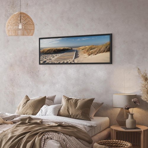 Landskabsbillede på lærred - Vild strand