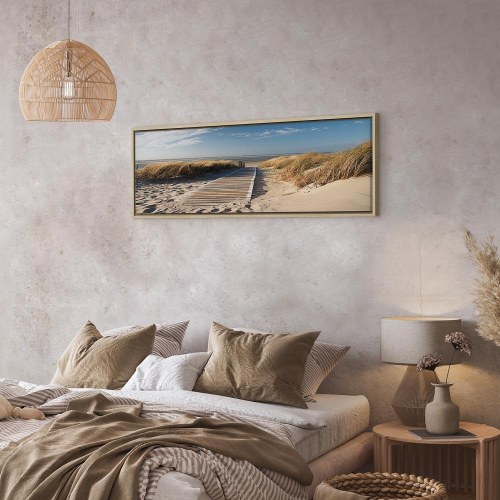 Landskabsbillede på lærred - Vild strand