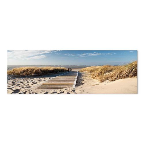 Landskabsbillede på lærred - Vild strand