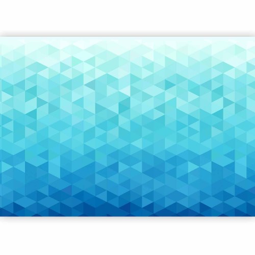 Fototapet Azur Pixel - geometrisk vægdekoration