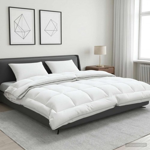 Dyne- og puddesæt 3 stk. 220 x 240 cm 4 årstider 140+220 GSM uld